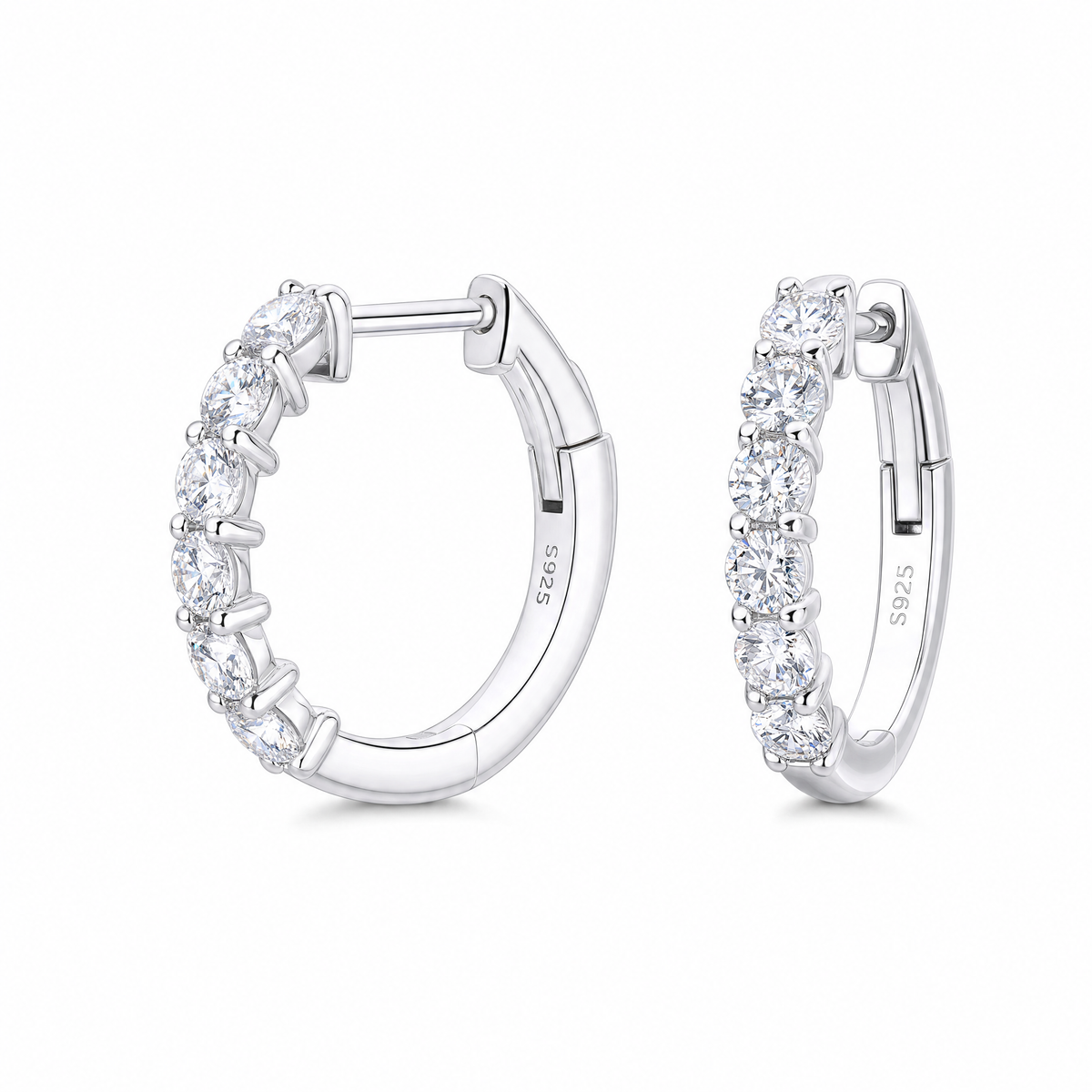 Fashion Personality Diamond Stud Moissanite Earrings