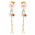 Sterling Silver Gold Plated Tassel Earrings