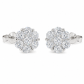Mosang Diamond Trendy Flower Earrings
