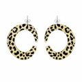 Simple Forest Gold Earrings With Diamonds