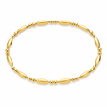 Titanium Steel Gold-plated Diamond-studded Silver Bracelet