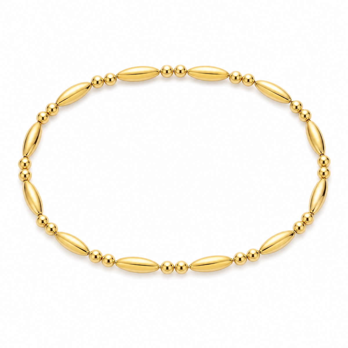 Titanium Steel Gold-plated Diamond-studded Silver Bracelet