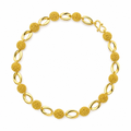 Gold-plated brass bracelet
