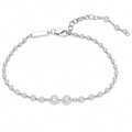 18 Gold Plated Diamond S925 Sterling Silver Bracelet