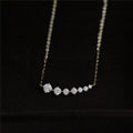 S925 Sterling Silver Plated 14K Gold Necklace For Women