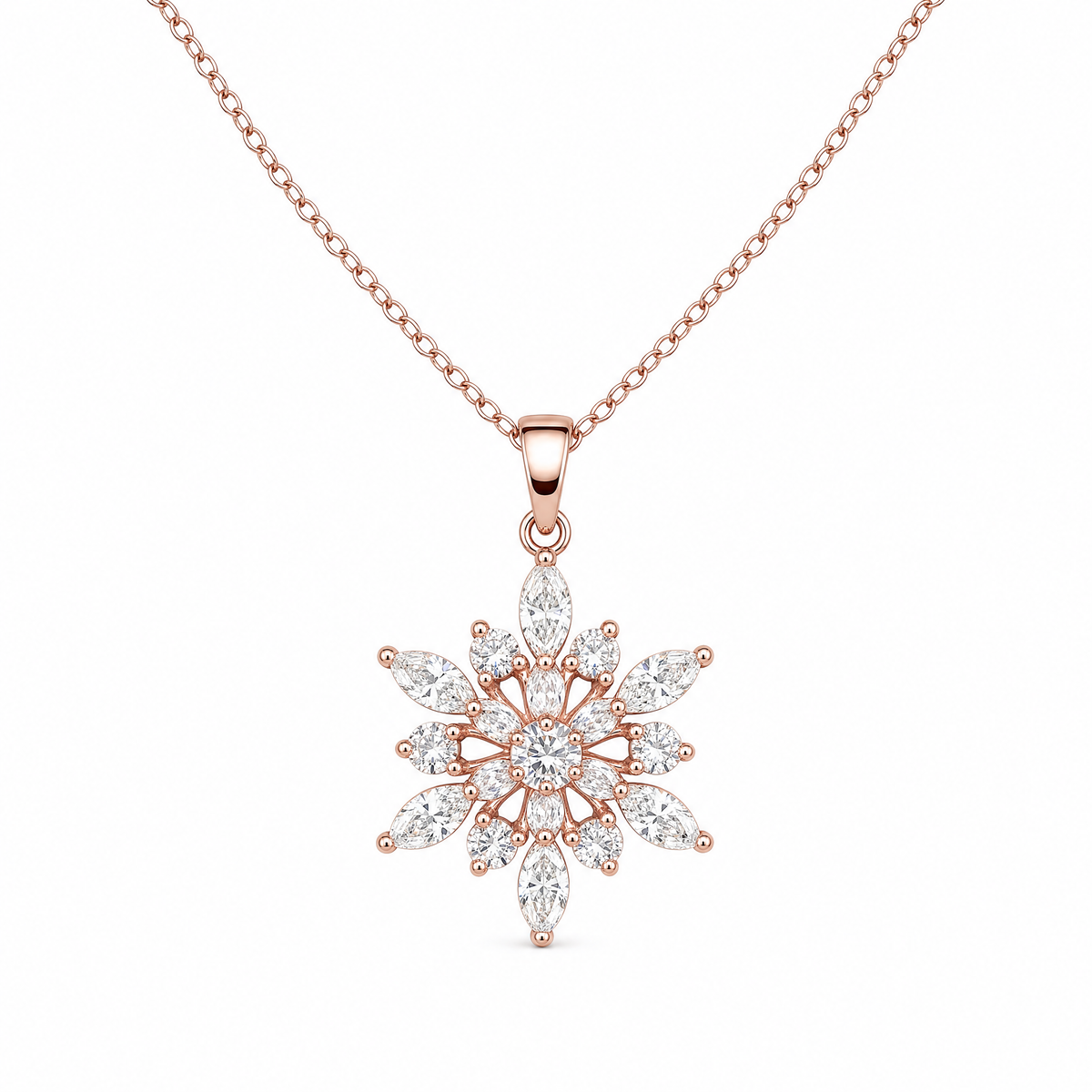 Gold-plated And Diamond Necklace luxury