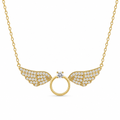14k Gold Wing Necklace Female Clavicle Chain