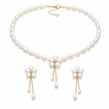 Natural Freshwater Pearl Copper Plated 14K Gold Necklace