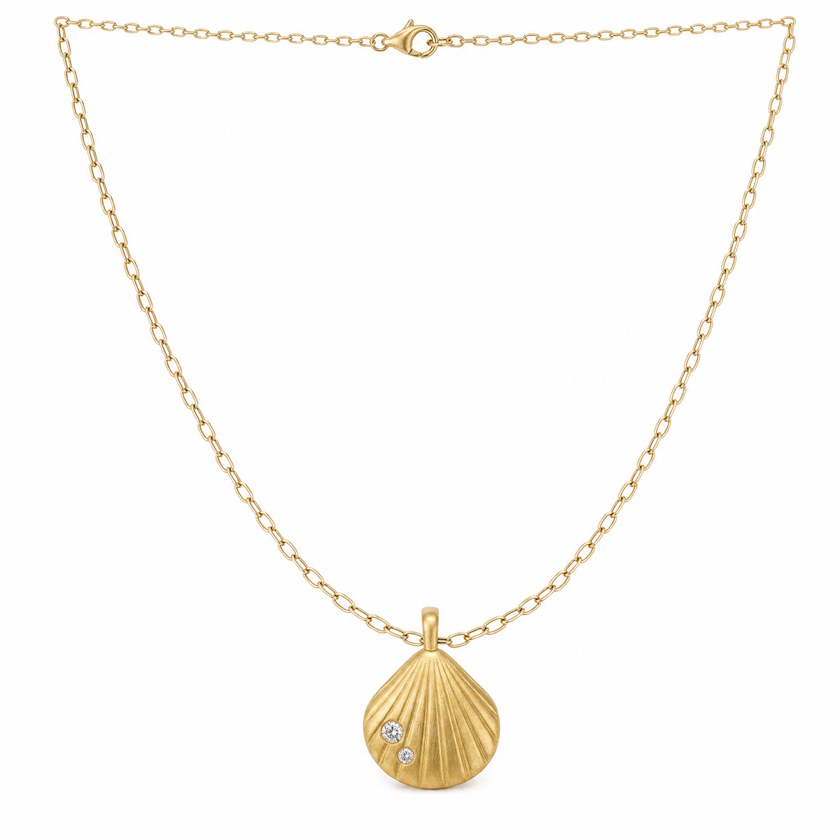 Jewelry Silver Plated 14K Gold Micro-paved Zircon Necklace