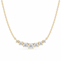 S925 Sterling Silver Plated 14K Gold Necklace For Women