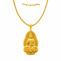 Hemp rope gold necklace