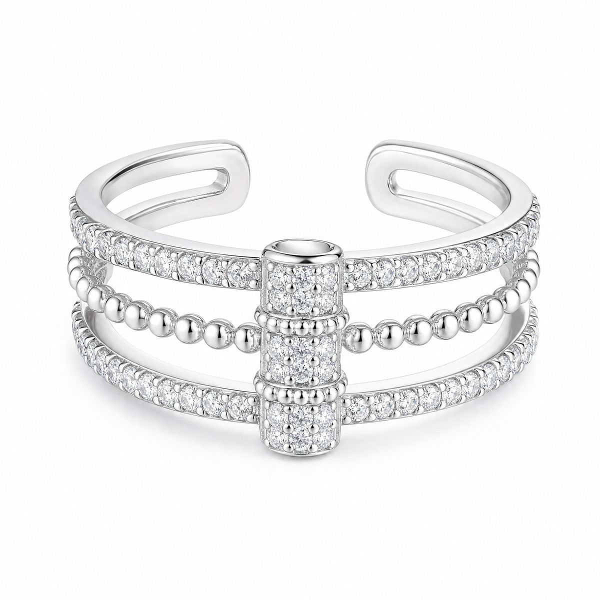 New Rings Come And Go Diamond-studded Rotating Rings