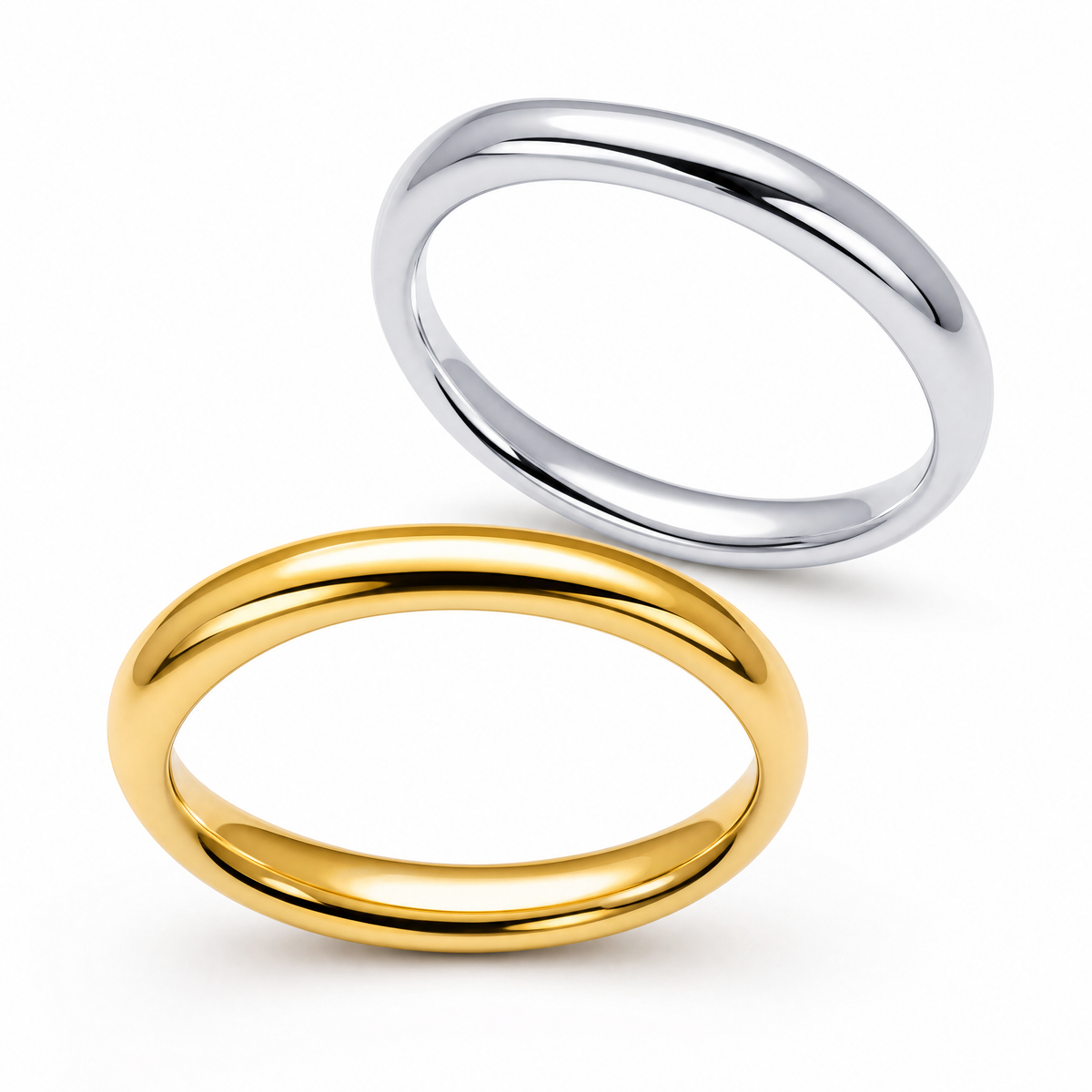 Miley Gold & Silver Layered Rings Elegant Fashion Luxury Rings Now
