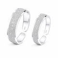 S925 Silver Plain Band Couple Rings Minimal Luxury Gift Jewelry
