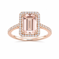 Luxury Champagne Zircon Engagement Wedding Rings For