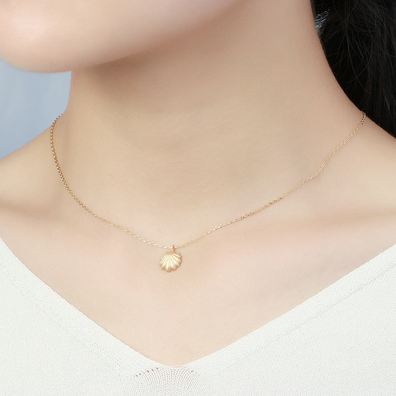 Jewelry Silver Plated 14K Gold Micro-paved Zircon Necklace