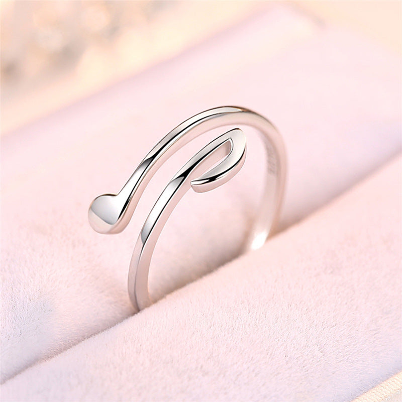 Luxury Jewelry Adjustable Music Rings Wedding Fashion Silver Golds