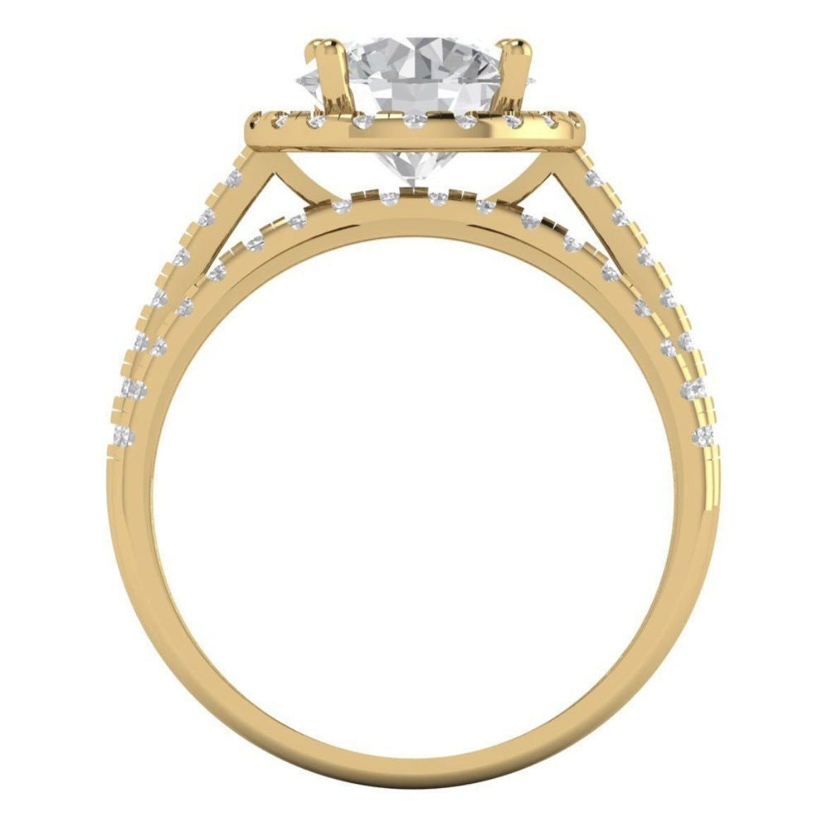 Gold Plated Classic Couple Rings Luxury Matching Jewelry Gifts