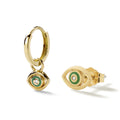 Diamond Devil Eye Stud Earrings Luxury Fashion Jewelry For Women