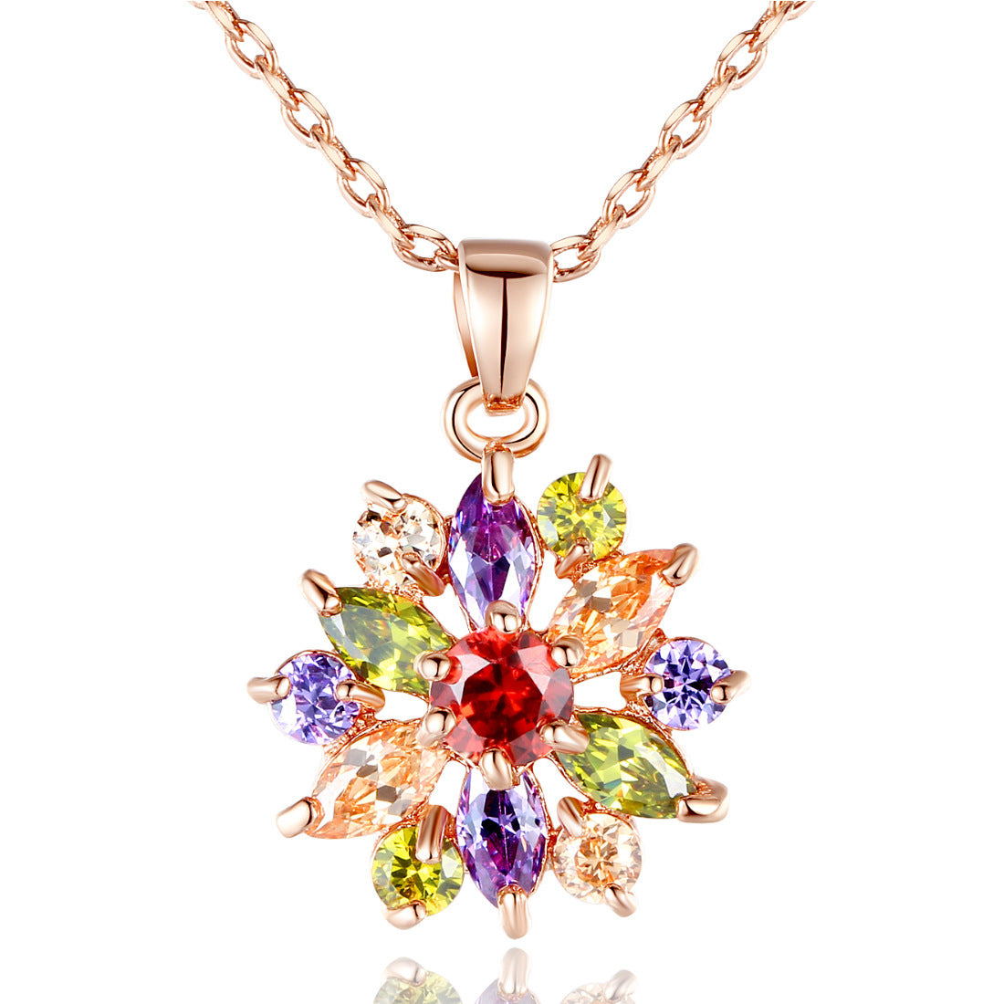 Gold-plated And Diamond Necklace luxury
