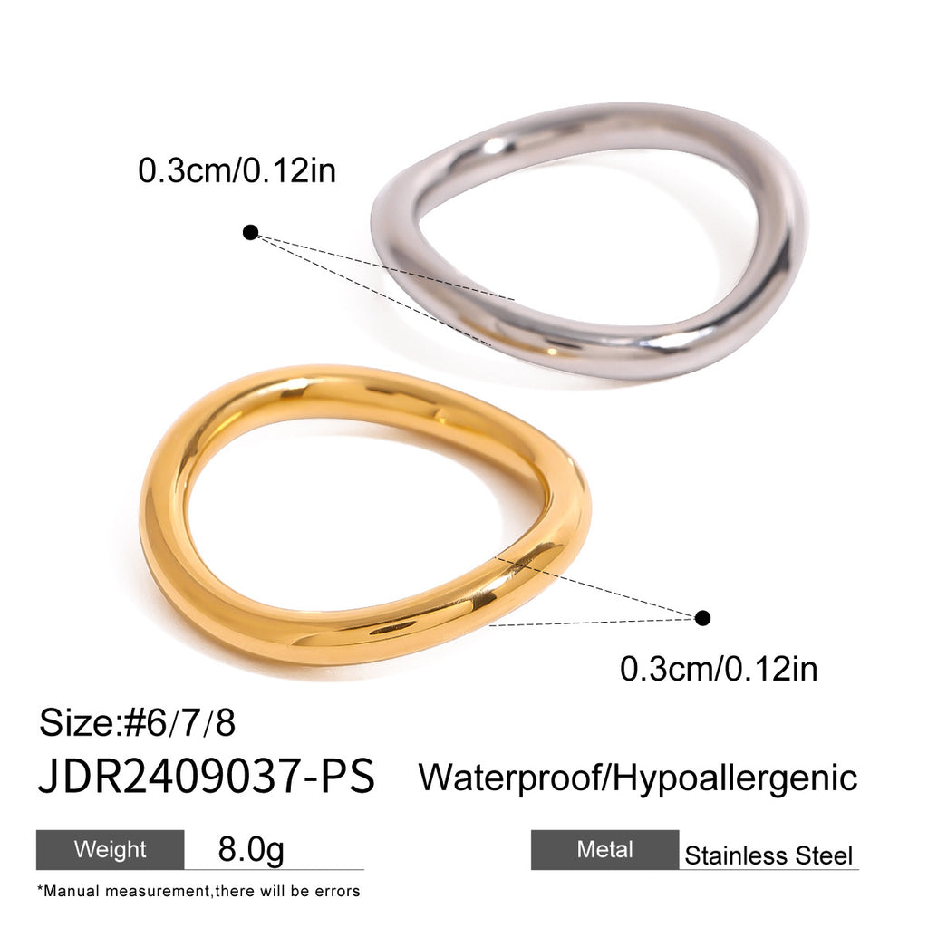 Miley Gold & Silver Layered Rings Elegant Fashion Luxury Rings Now