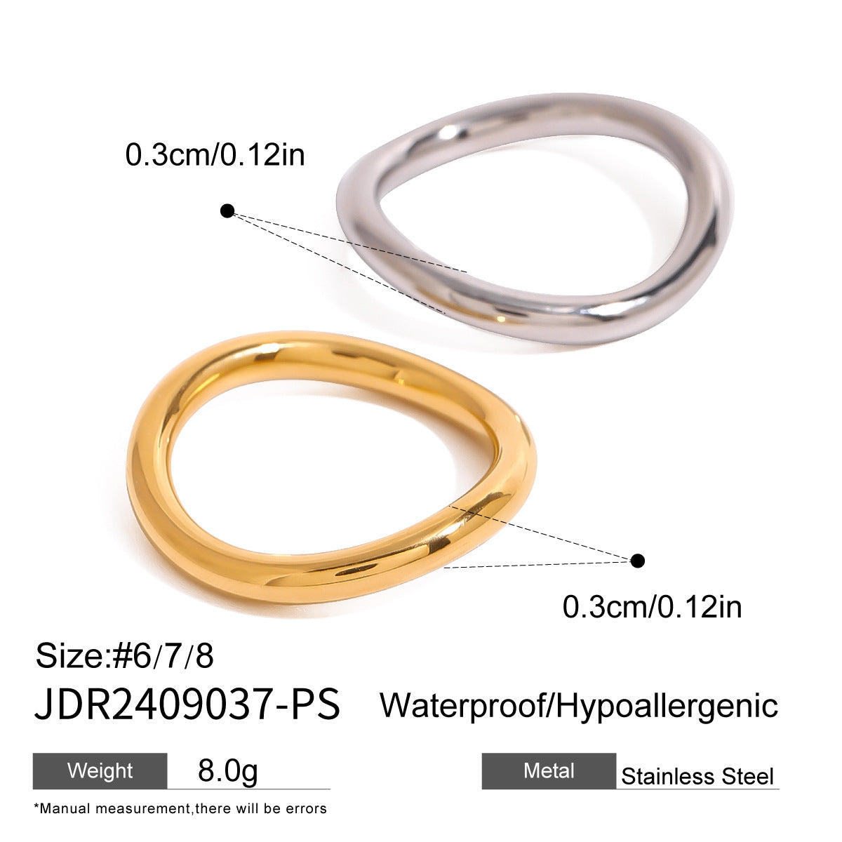 Miley Gold & Silver Layered Rings Elegant Fashion Luxury Rings Now