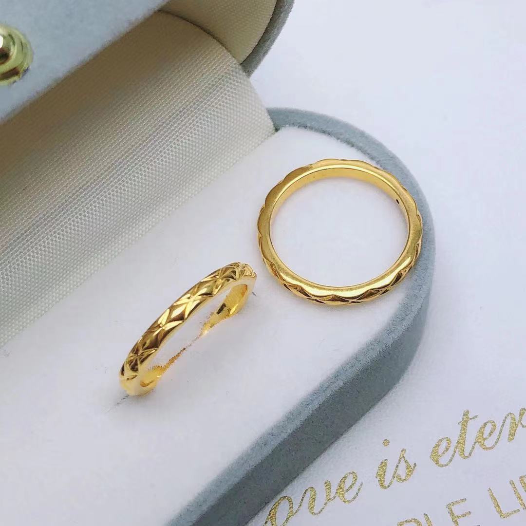 18k Gold Rhombus Ring Small Fragrance Ring