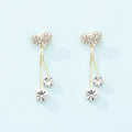 Simple Forest Gold Earrings With Diamonds