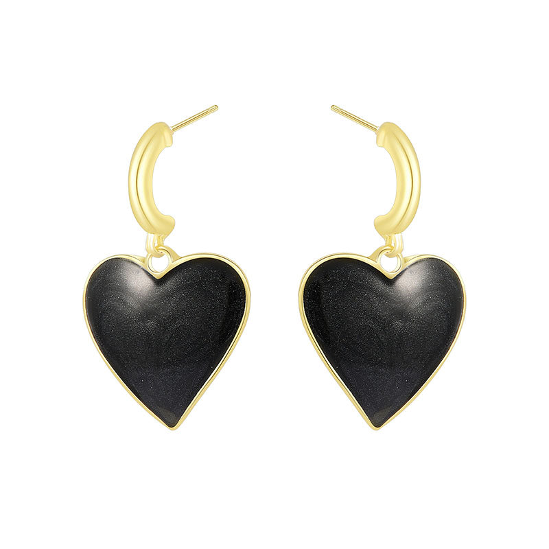 Simple Forest Gold Earrings With Diamonds