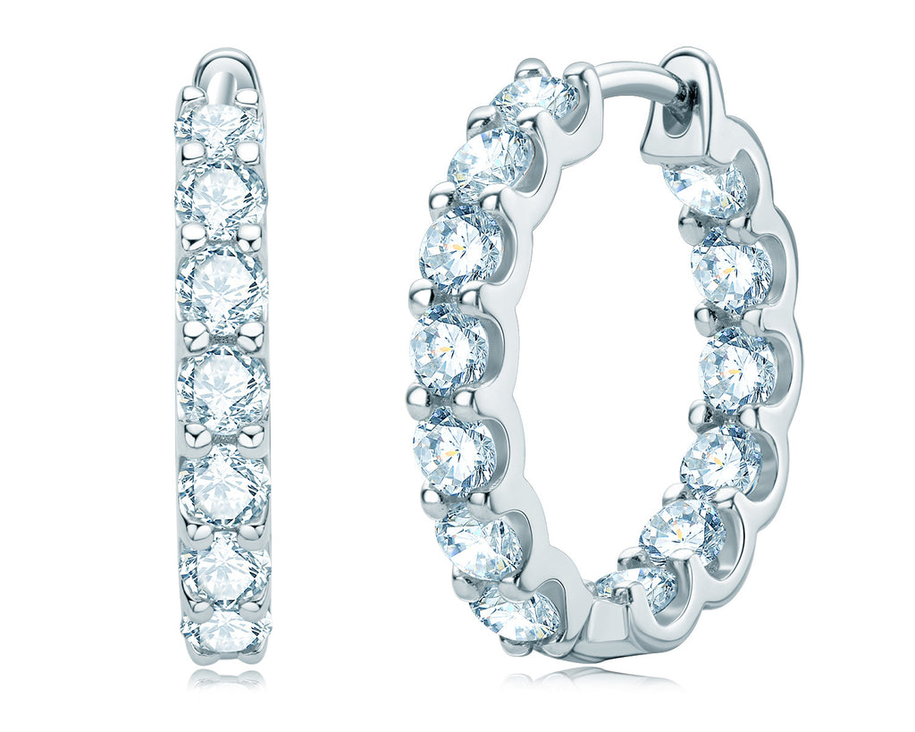 Fashion Personality Diamond Stud Moissanite Earrings