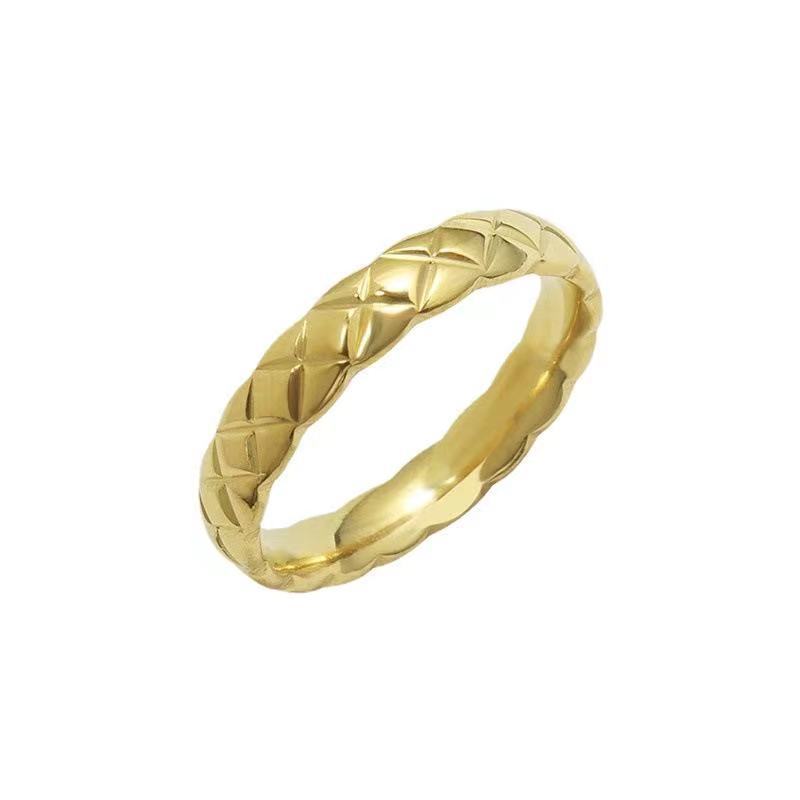 18k Gold Rhombus Ring Small Fragrance Ring
