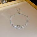 Simple White Gold Bracelet With Large Diamonds