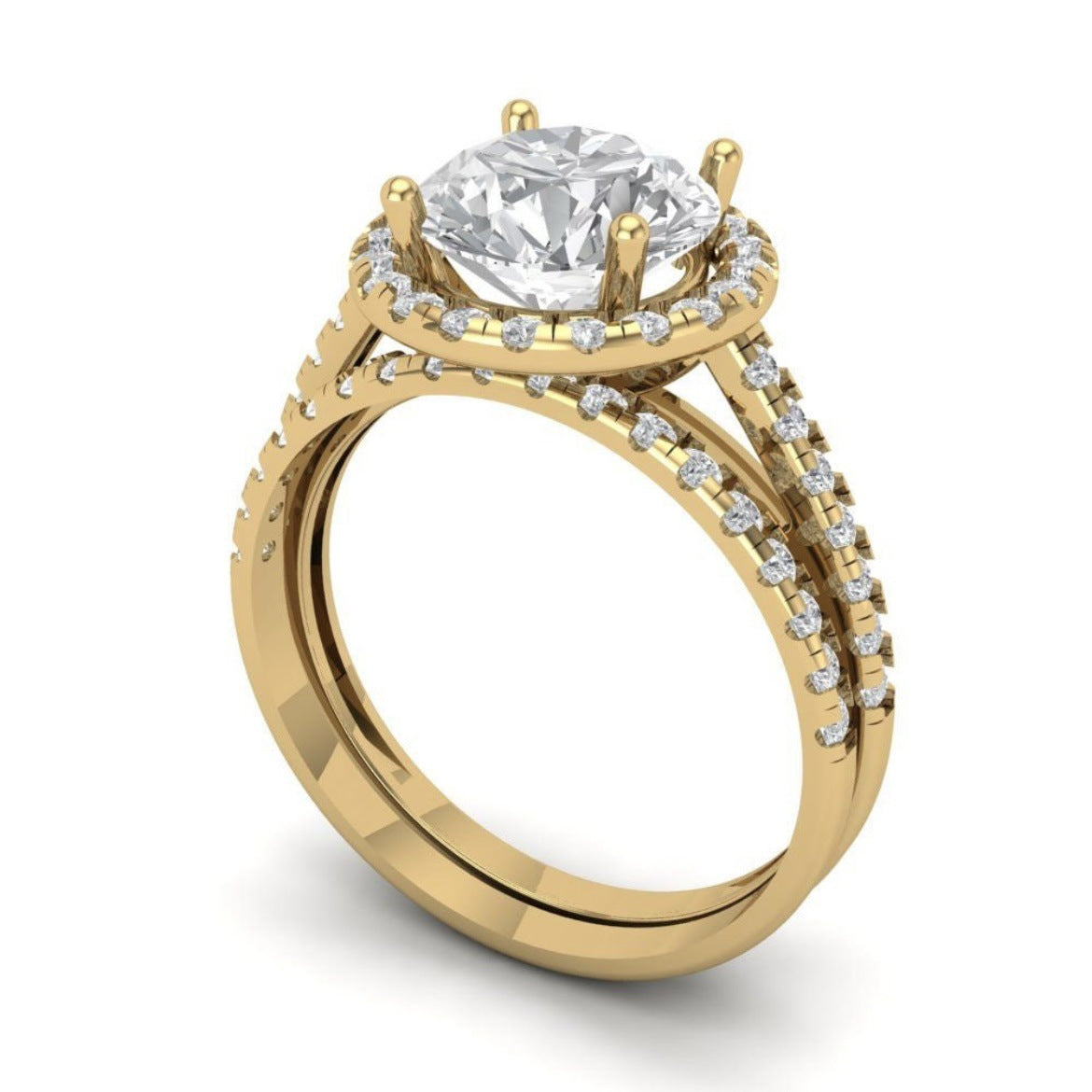 Gold Plated Classic Couple Rings Luxury Matching Jewelry Gifts