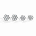 Mosang Diamond Trendy Flower Earrings