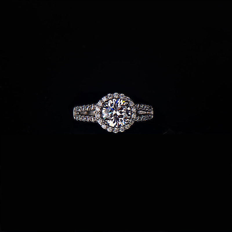 925 Silver Luxury Bold Wedding Ring Set Bridal Engagement Jewelry
