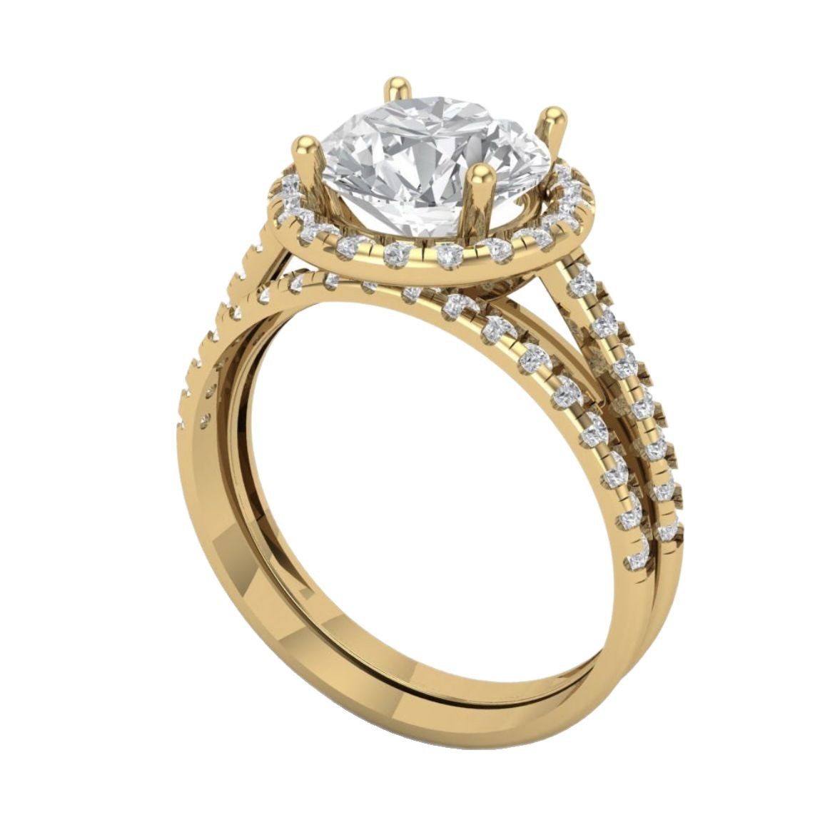 Gold Plated Classic Couple Rings Luxury Matching Jewelry Gifts