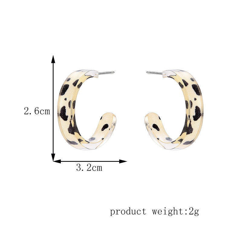 Simple Forest Gold Earrings With Diamonds