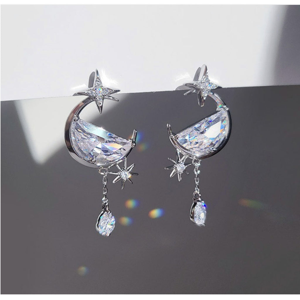 S925 Silver Plated 14K Gold Earrings Luxury Fashion Jewelry