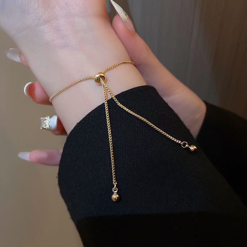 Real Gold Electroplating Super Fairy Temperament Diamond Bracelet