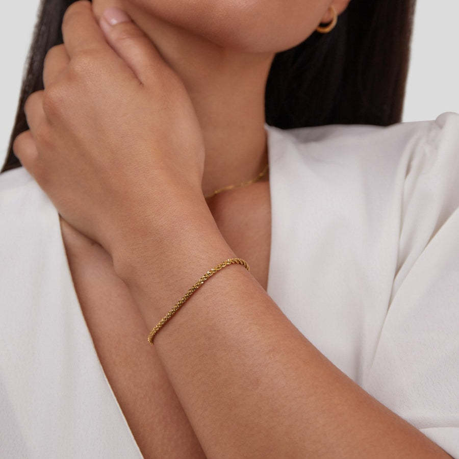 Summer New Gold Sparkling Bracelet Women