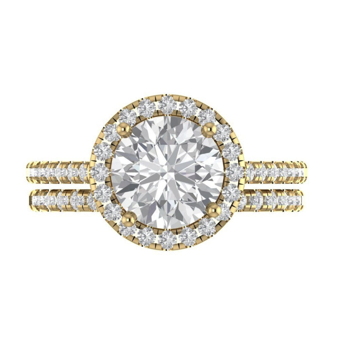 Gold Plated Classic Couple Rings Luxury Matching Jewelry Gifts