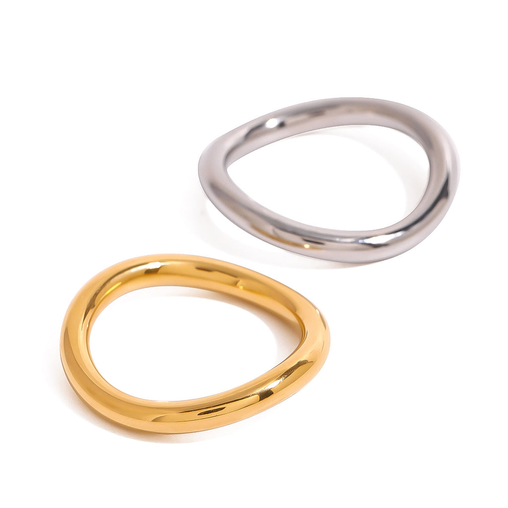 Miley Gold & Silver Layered Rings Elegant Fashion Luxury Rings Now