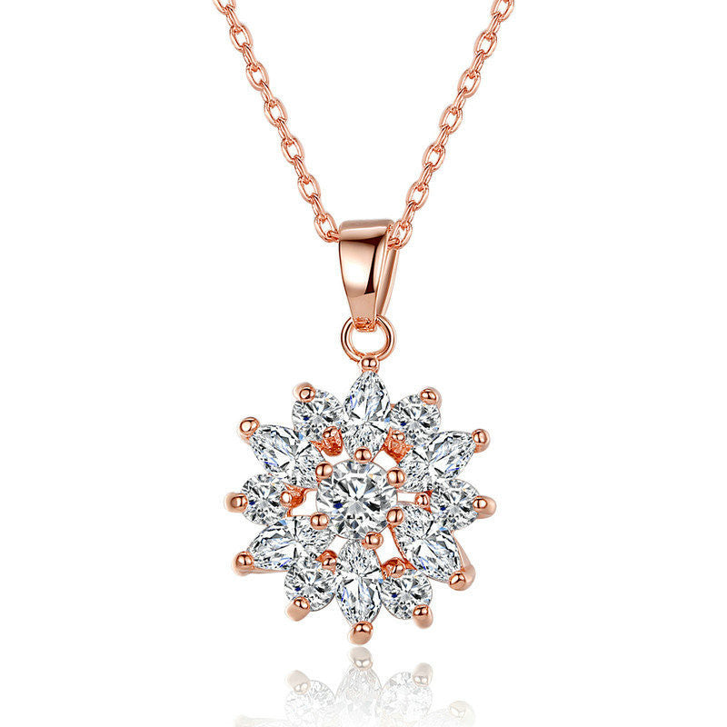 Gold-plated And Diamond Necklace luxury