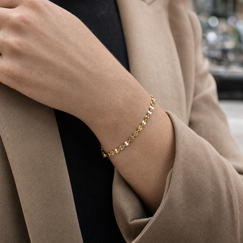 14k Gold Chain Bracelet Women's 316L Titanium Steel Bracelet
